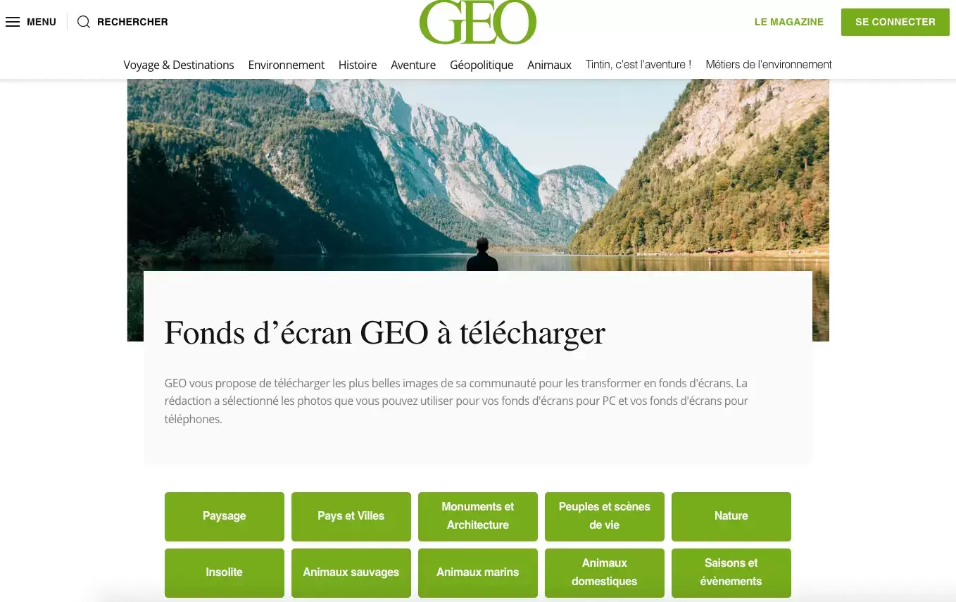 Fond d'écran pc geo