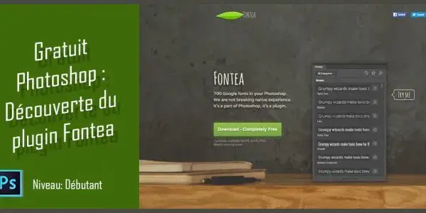 Fontea plugin photoshop travailler google fonts