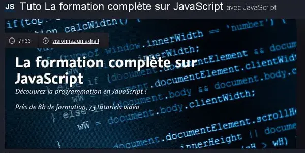 Formation complete javascript