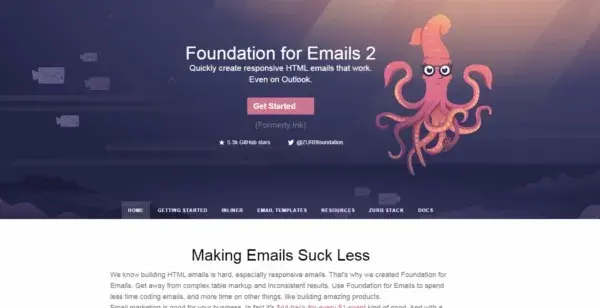 Foundation template email
