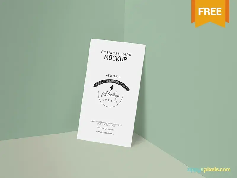 Free business card mockup