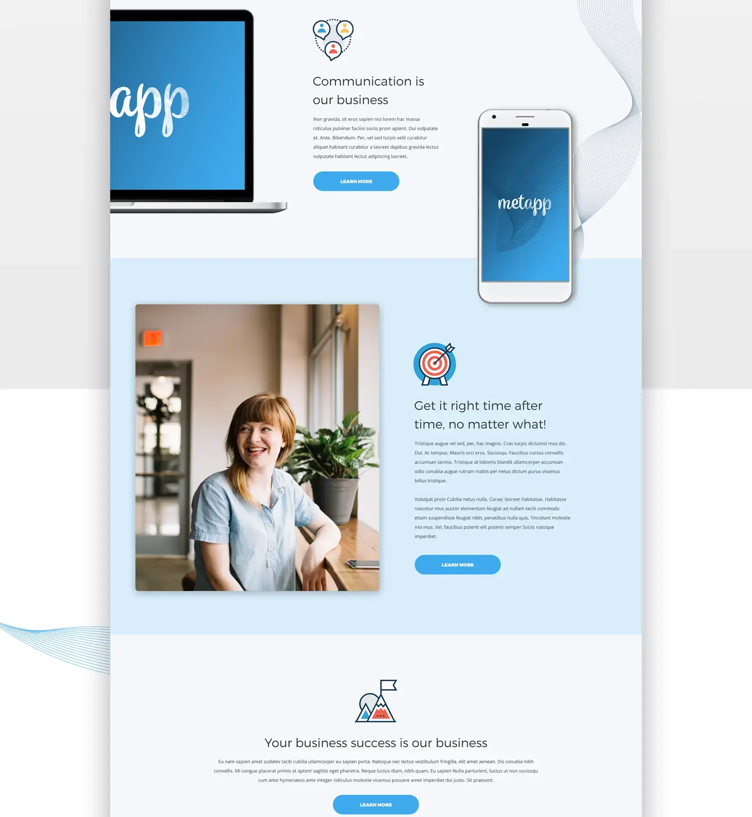 Free landing page psd partie 3