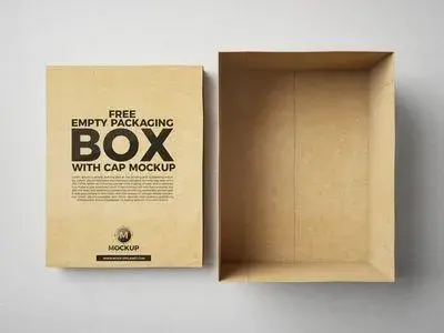 Free packaging box with cap mockup psd par mockup planet