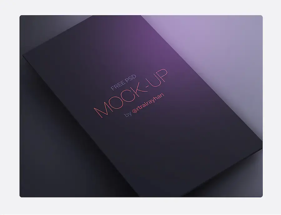 Free psd dark ui mock up