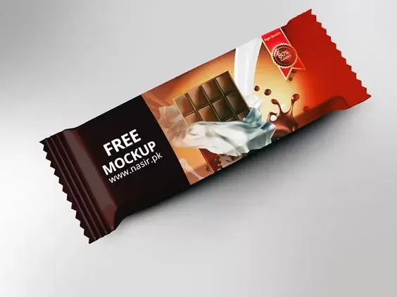 Free psd mockup for chocolate bar packaging design par nasir iqbal