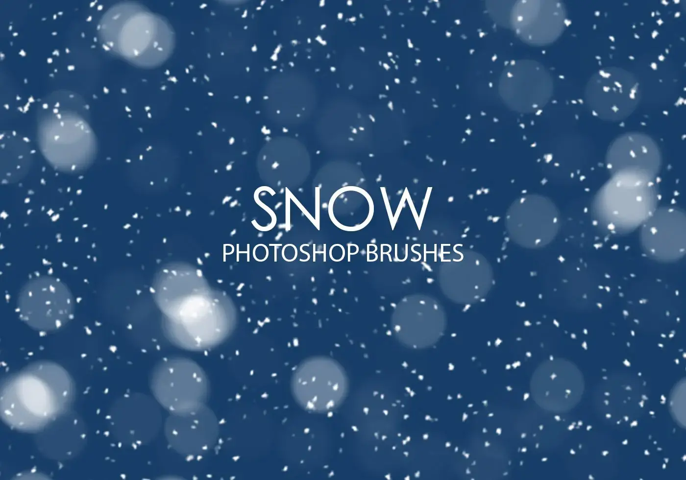 Free snow photoshop brushes
