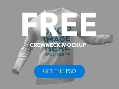 Free sweatshirt mockup par placeit