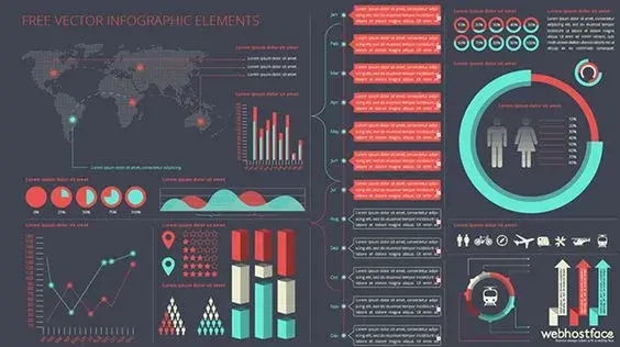 Free vector infographic elements kit
