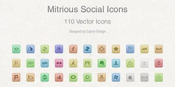 Free vector social media icons