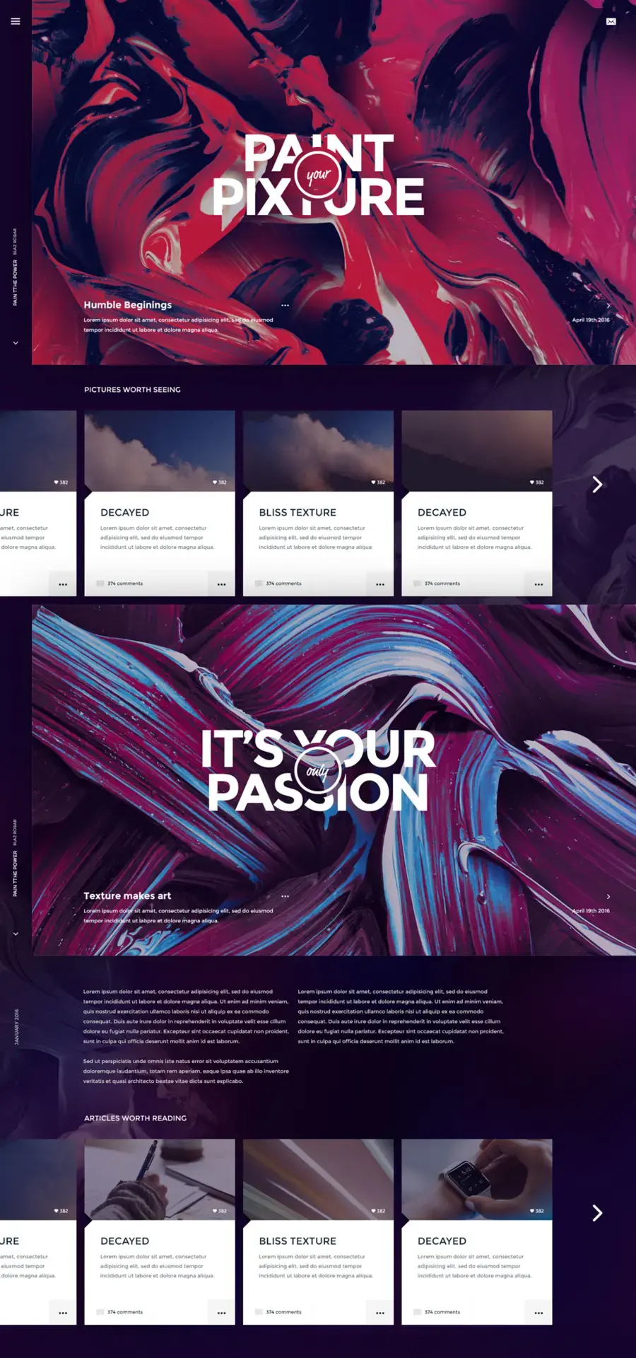 Free website psd home page par Blaz Robar