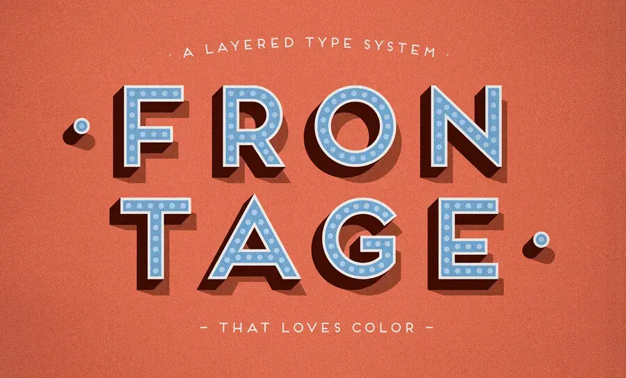 Frontage Typeface +freefont par Juri Zaech