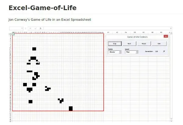 Excel Game of life