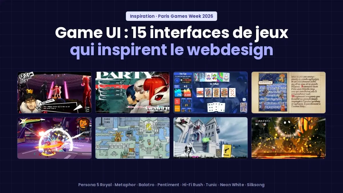 Game UI : 15 interfaces de jeux vidéo qui inspirent le web
