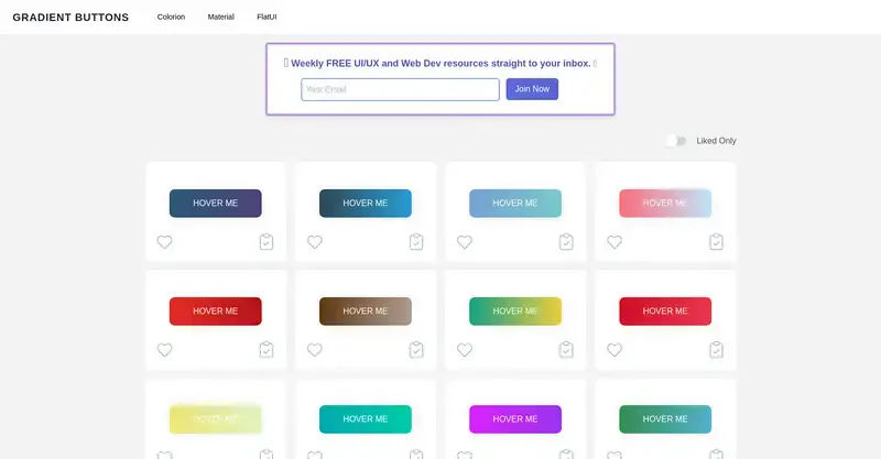 Gradient buttons