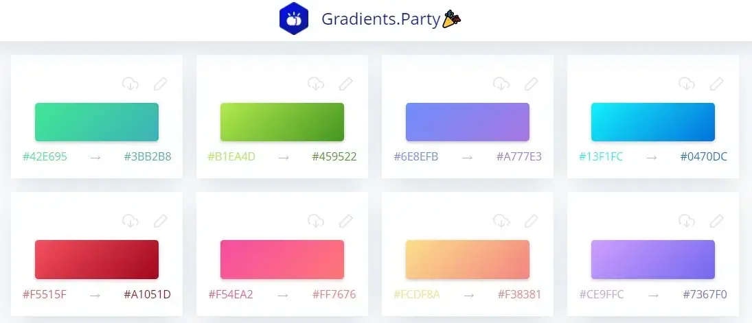 Gradients party