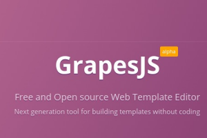 GrapeJS : L'Éditeur de template open source qui sublimera vos projets