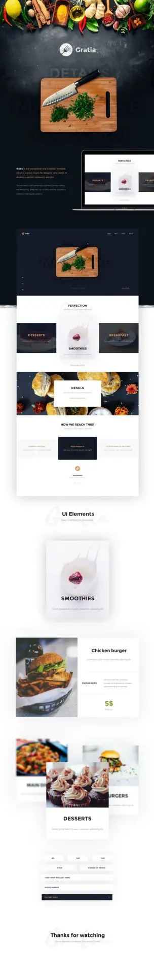 Gratia psd template