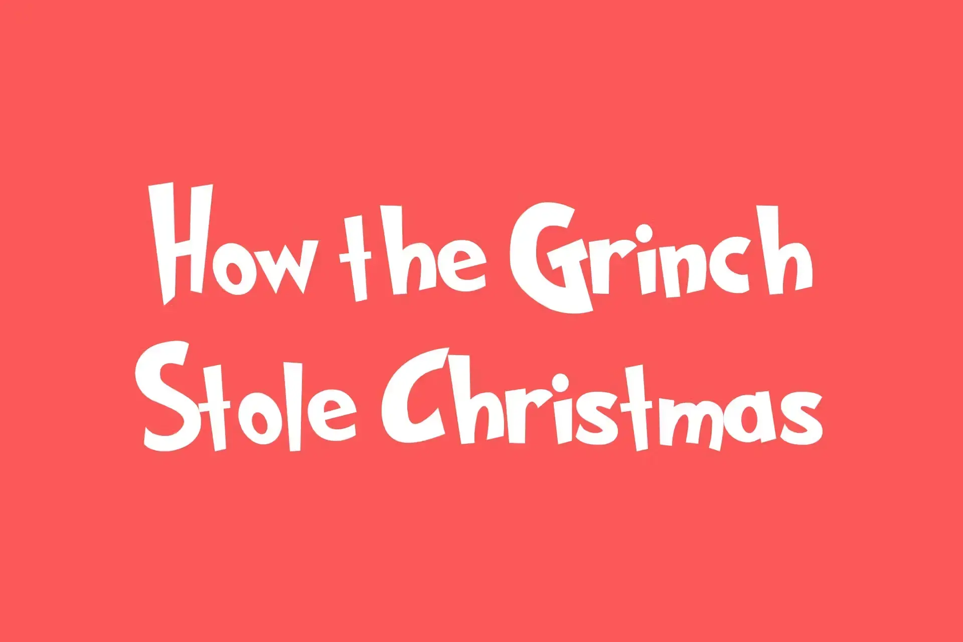 Grinched christmas font