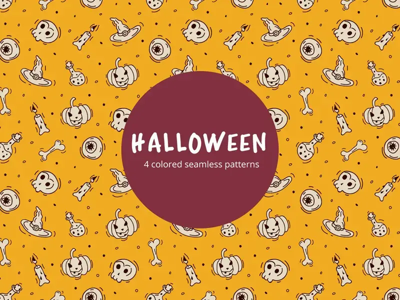 Halloween pattern graphic surf