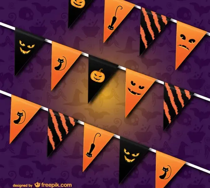 Halloween psd vector template monster