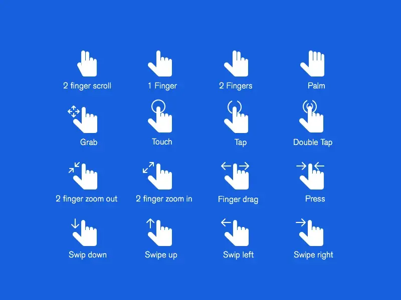 Hand gestures psd