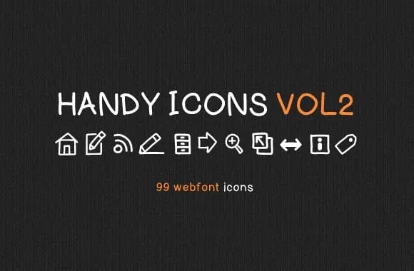 Handy icons vol2 free web font kit