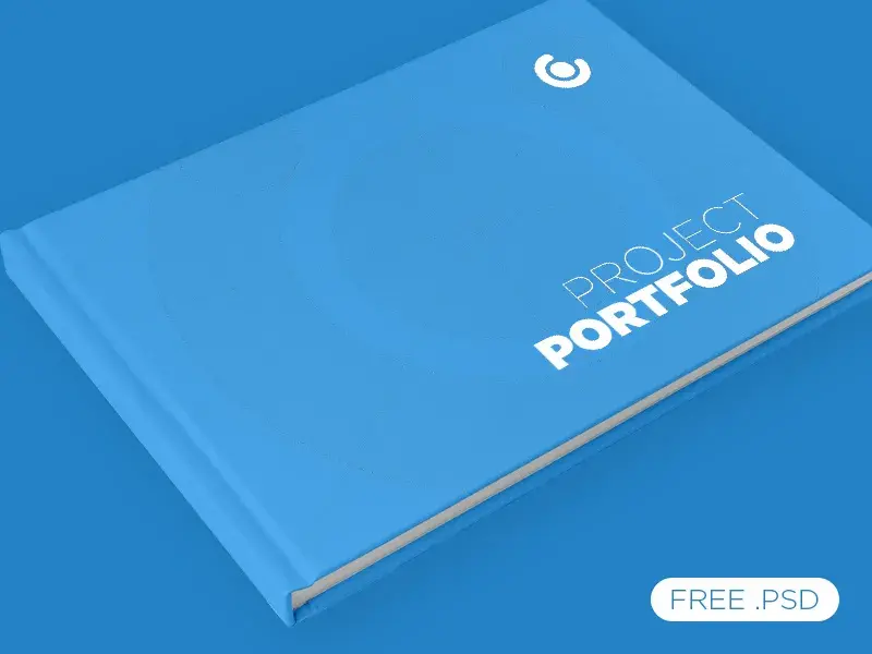 Hardcover book mockup