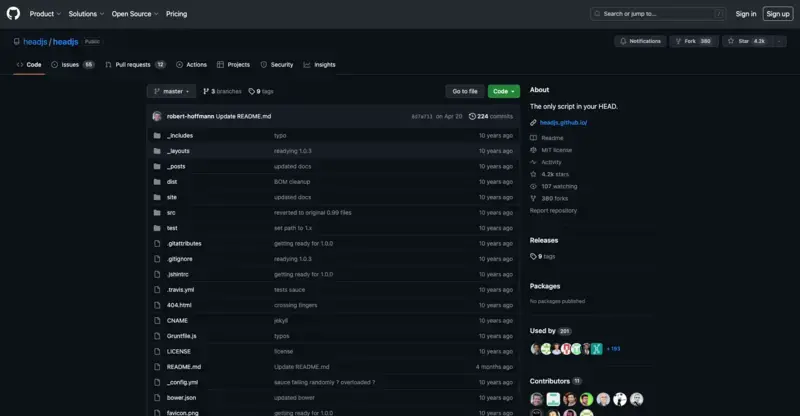 Headjs github