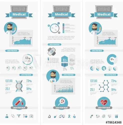 Healthcare infographic elements