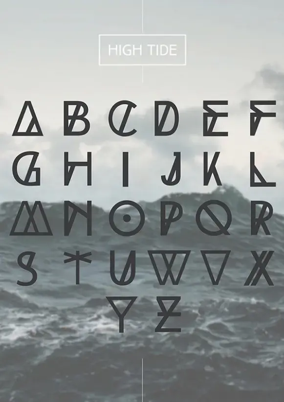 High tide free typeface