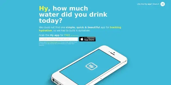 Hy how much water did you drink today