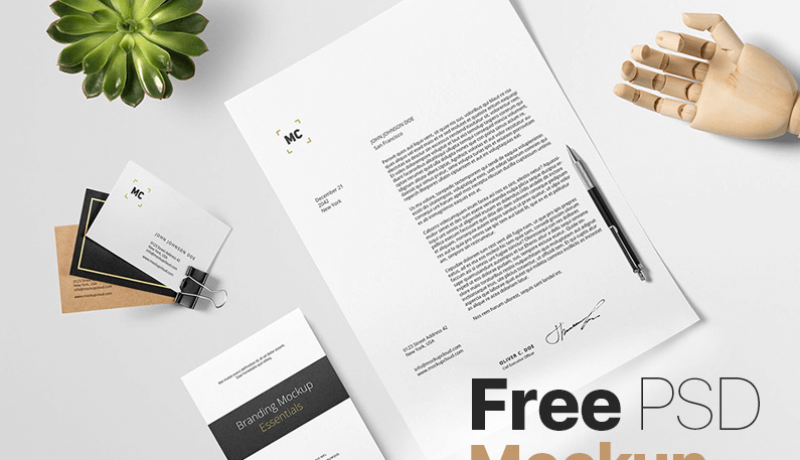Illustration mockup psd