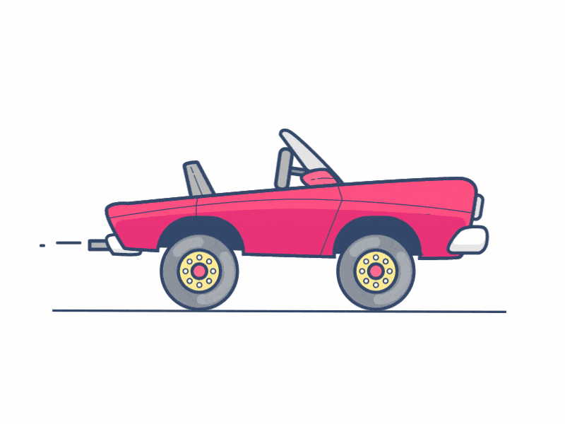 Illustrations animees car animation