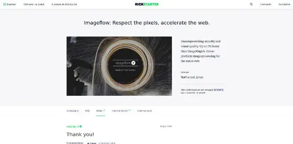 Imageflow sur kickstarter