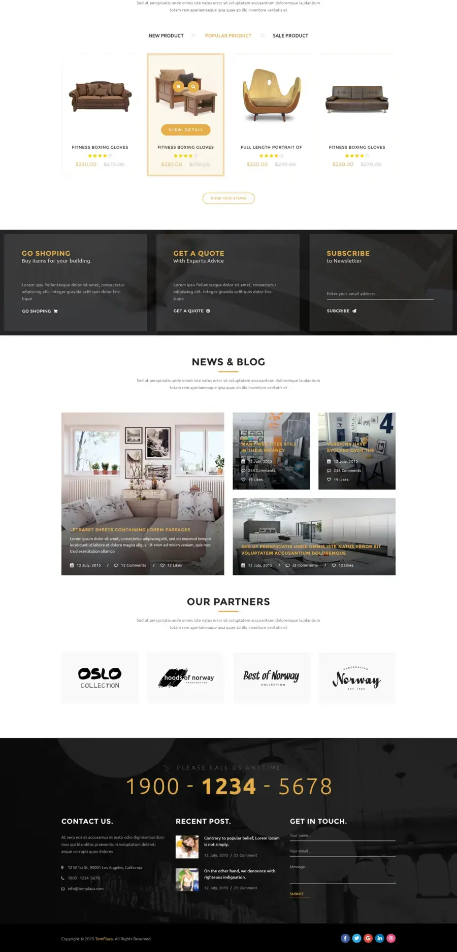 Interiart freebie psd template par Sonny Lee, part 2