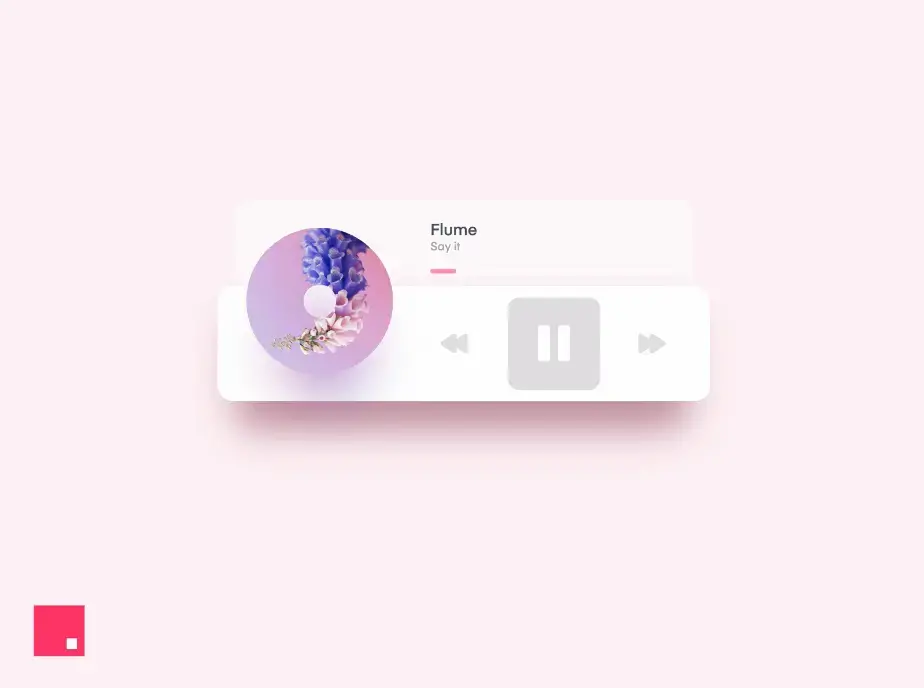 Invision studio music player