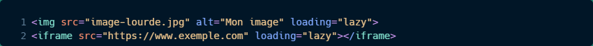 Lazy loading html