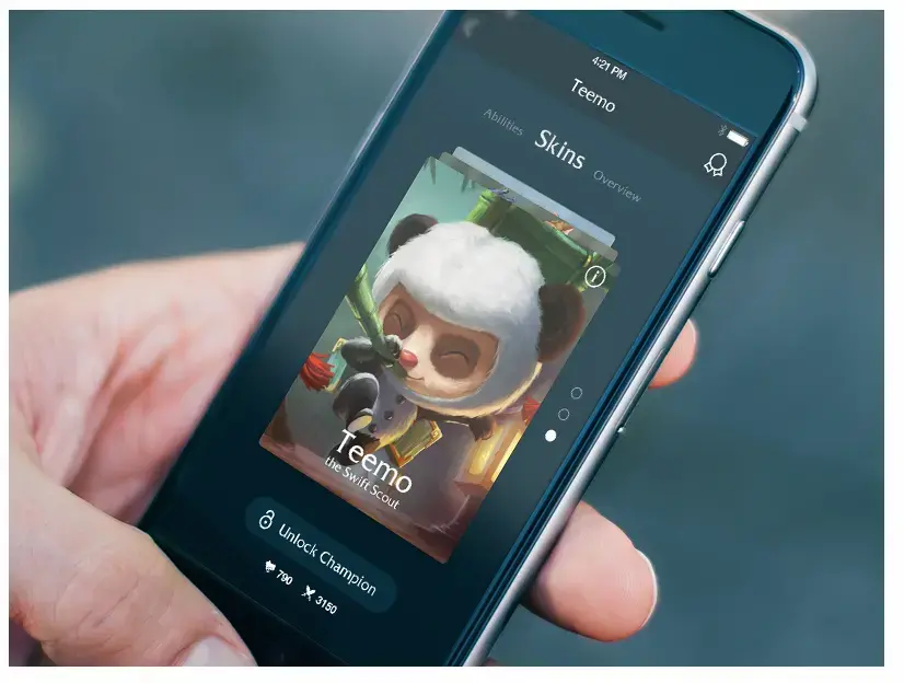 League of legends app concept