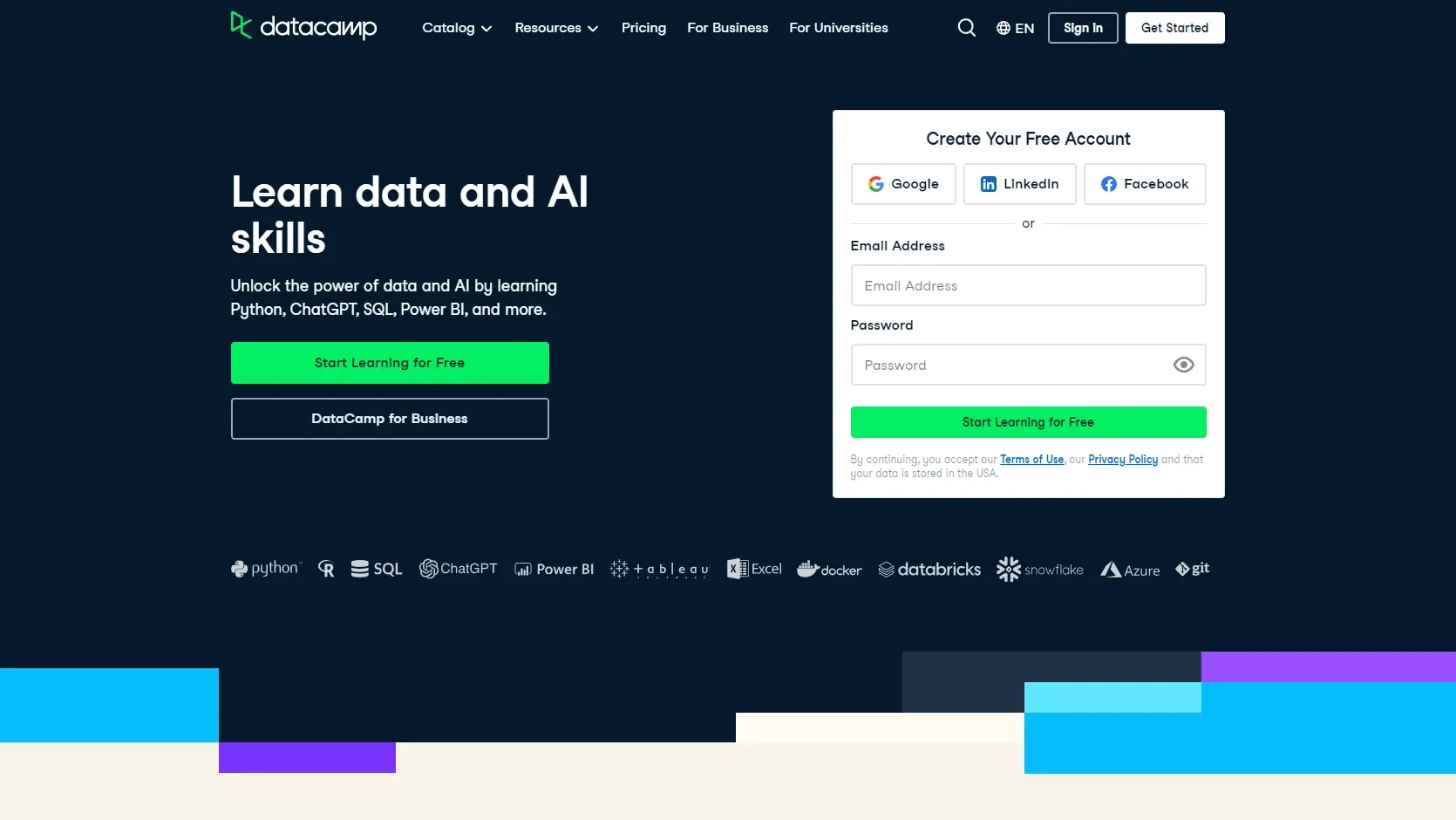 Learn data science and ai online datacamp