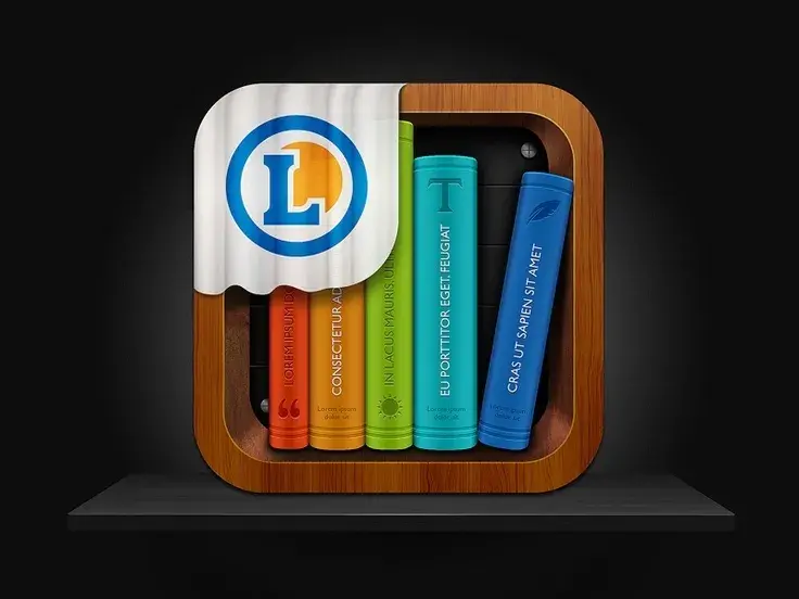 Library iOS icon par Vincent Paris