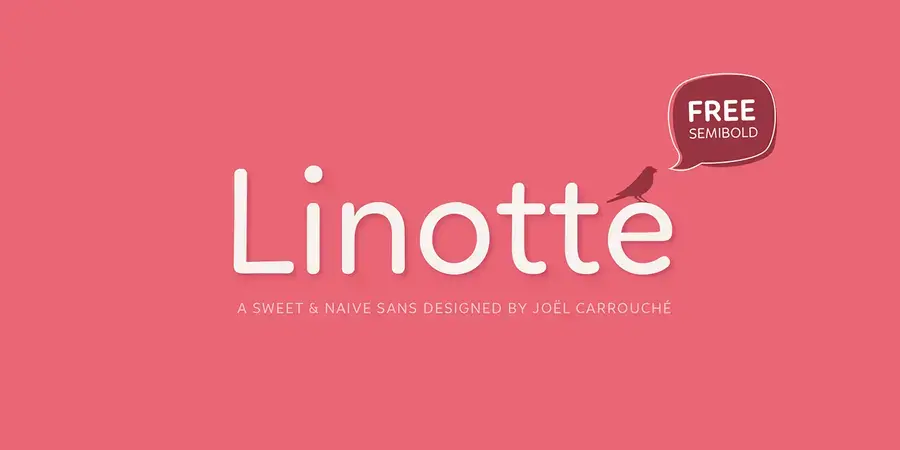 Linotte Typeface par Joël Carrouché