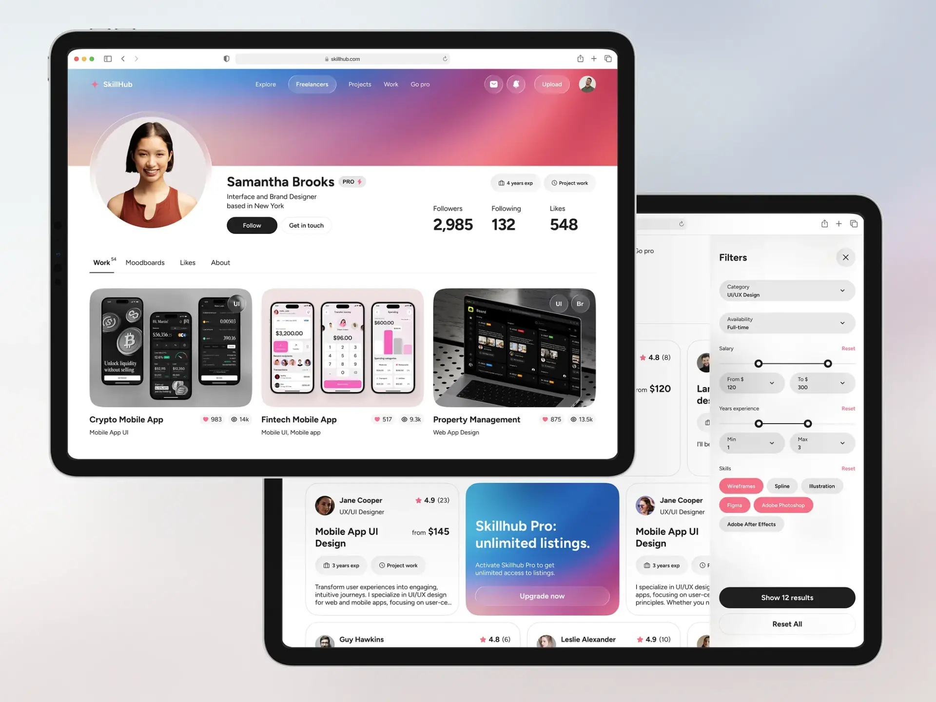 Liquid glass exemple web