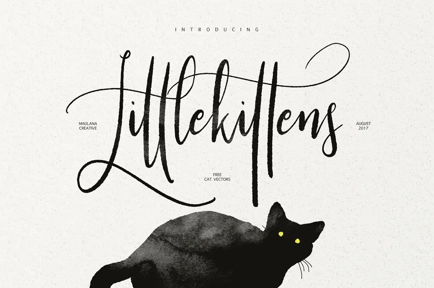 Little kittens typeface