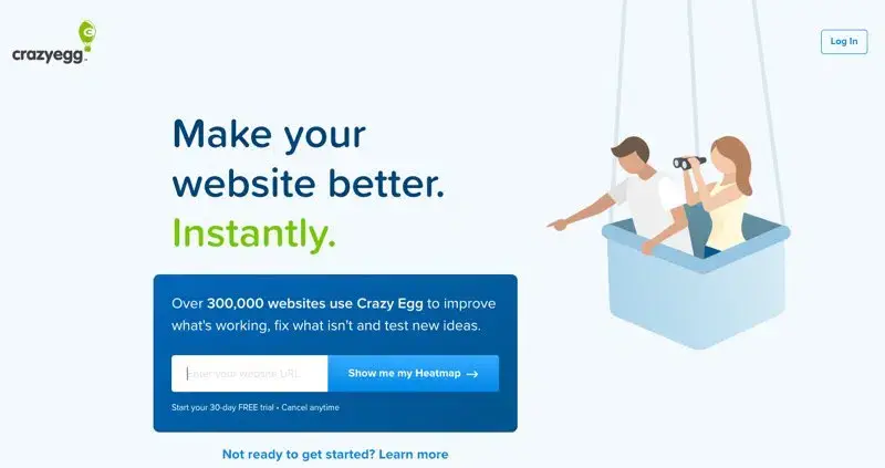 Logiciel ab testing Crazy Egg