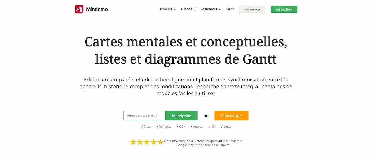 Logiciel mindmapping gratuit Mindomo