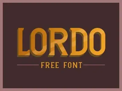 Lordo free font