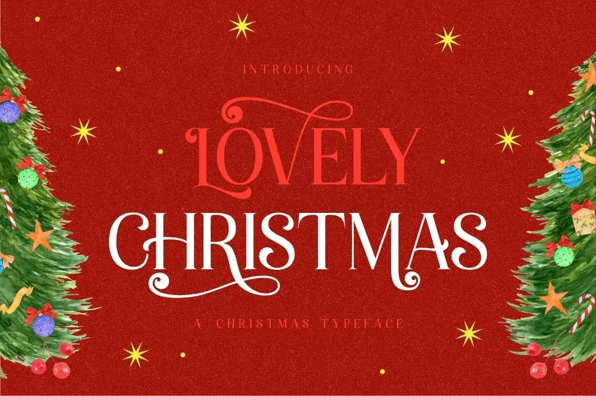 Lovely christmas font