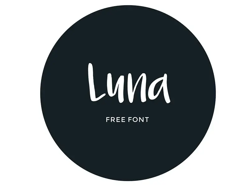 Luna free font