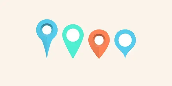Map markers PSD