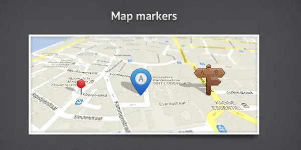 Map markers